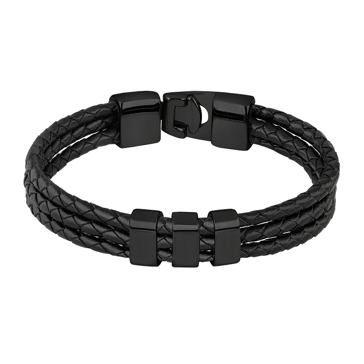 Felix Bracelet - Personalized Leather Charm Bracelet