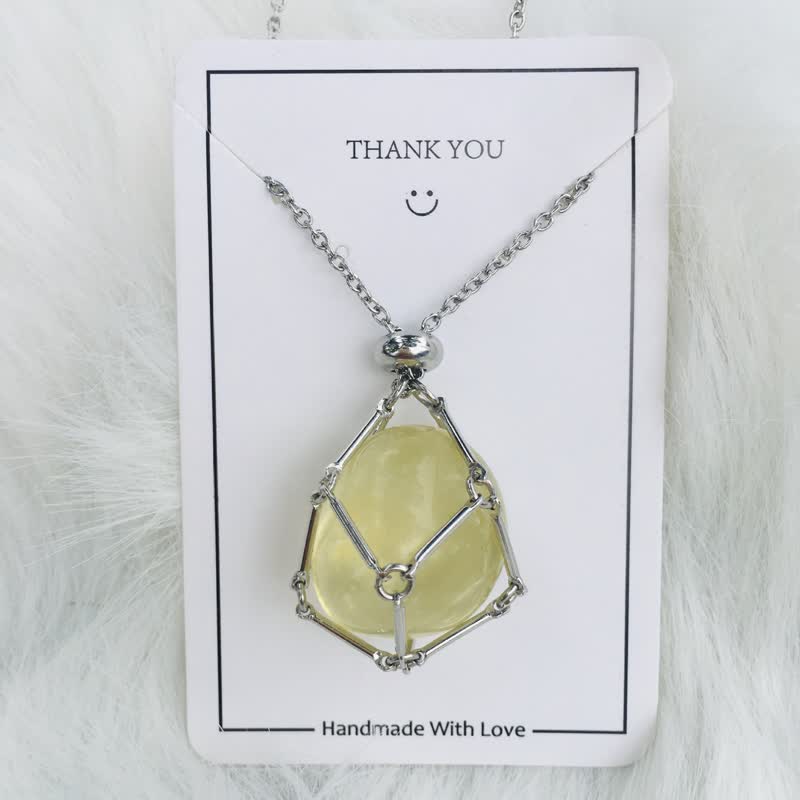 Iris - Elegant Natural Crystal Necklace