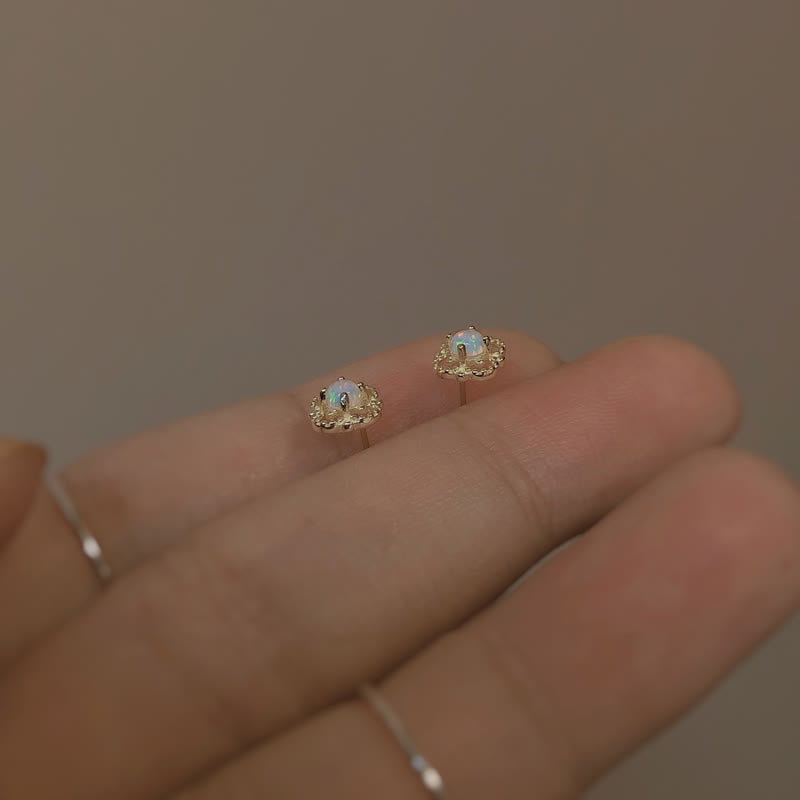 Camelina - Vintage Opal Drop Earrings