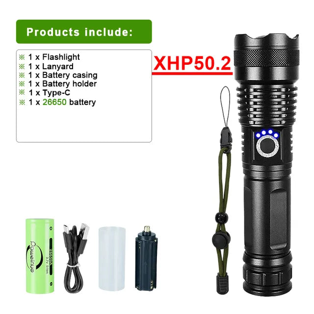 Efyrion - Rechargeable LED Flashlight for Outdoor Adventures
