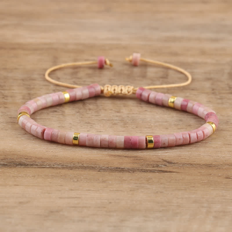 Seraphina Bracelet - Braided Natural Stone Bead Design