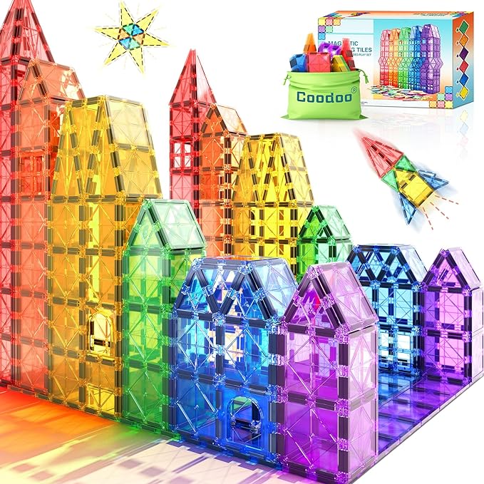 Hirwood - 40-Piece Magnetic Building Set