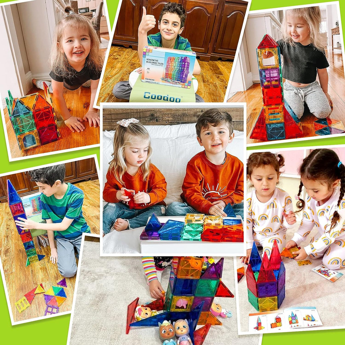 Hirwood - 40-Piece Magnetic Building Set