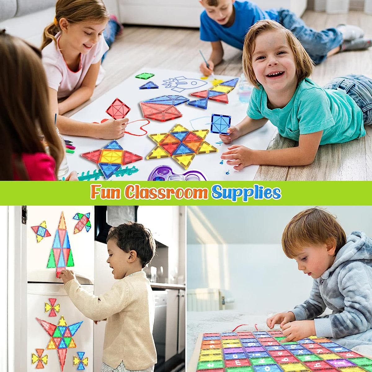 Hirwood - 40-Piece Magnetic Building Set