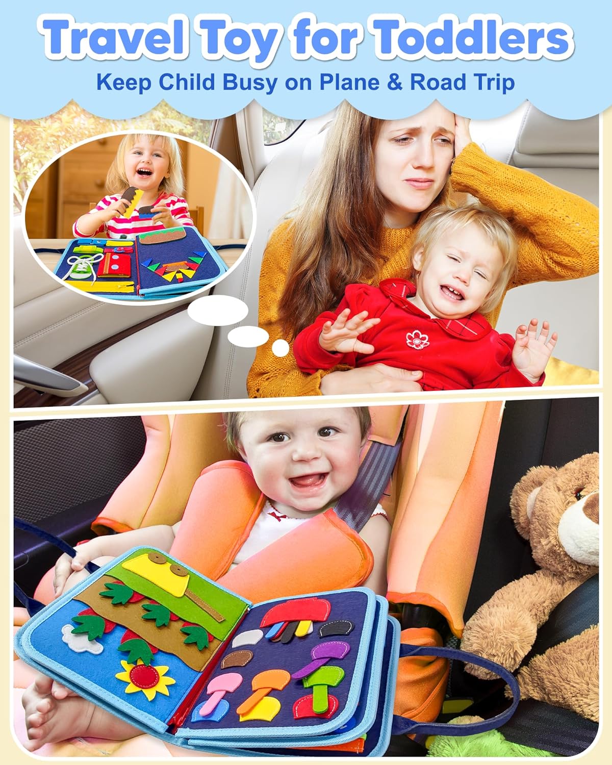 BusyBuddy - Montessori Busy Board for Toddlers