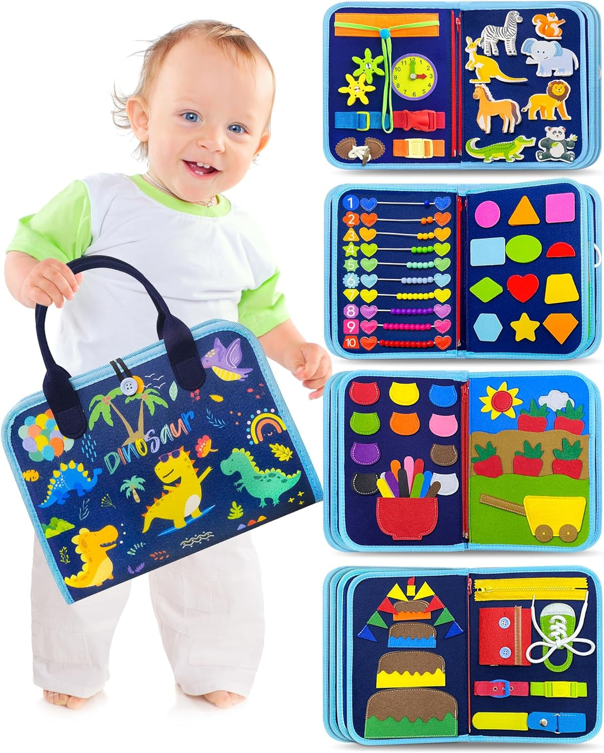 BusyBuddy - Montessori Busy Board for Toddlers