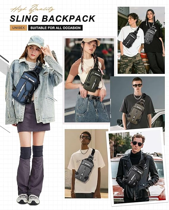 UrbanLite - Stylish Crossbody Backpack for City Days