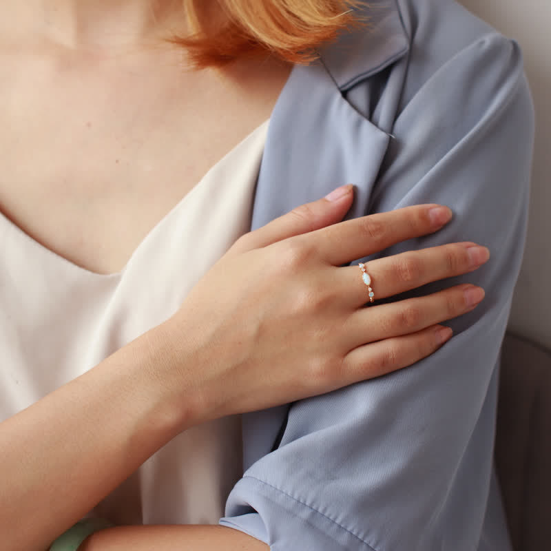 Isabella Vintage Opal Ring - A Symbol of Love and Sincerity
