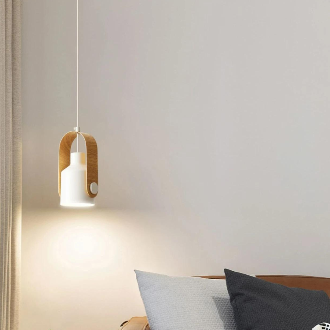 Halkirk - Minimalist Wood and Metal Pendant Lamp