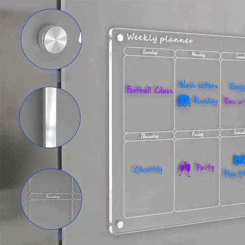 Calendly - Acrylic Magnetic Calendar Board