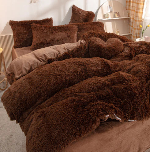 FluffCandy - Plush Duvet Cover Set for Winter Warmth