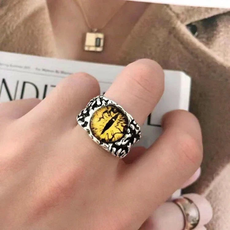 Damon - Adjustable Demon Eye Snake Ring