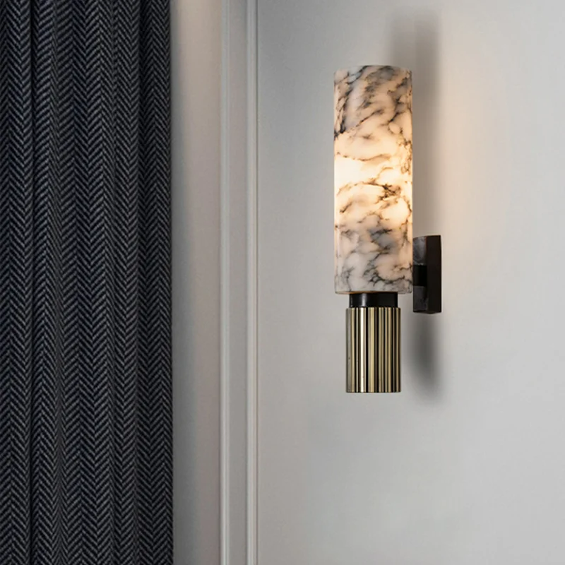 AuroraMarble - Elegant Marble Wall Lamp for Warm Ambient Lighting