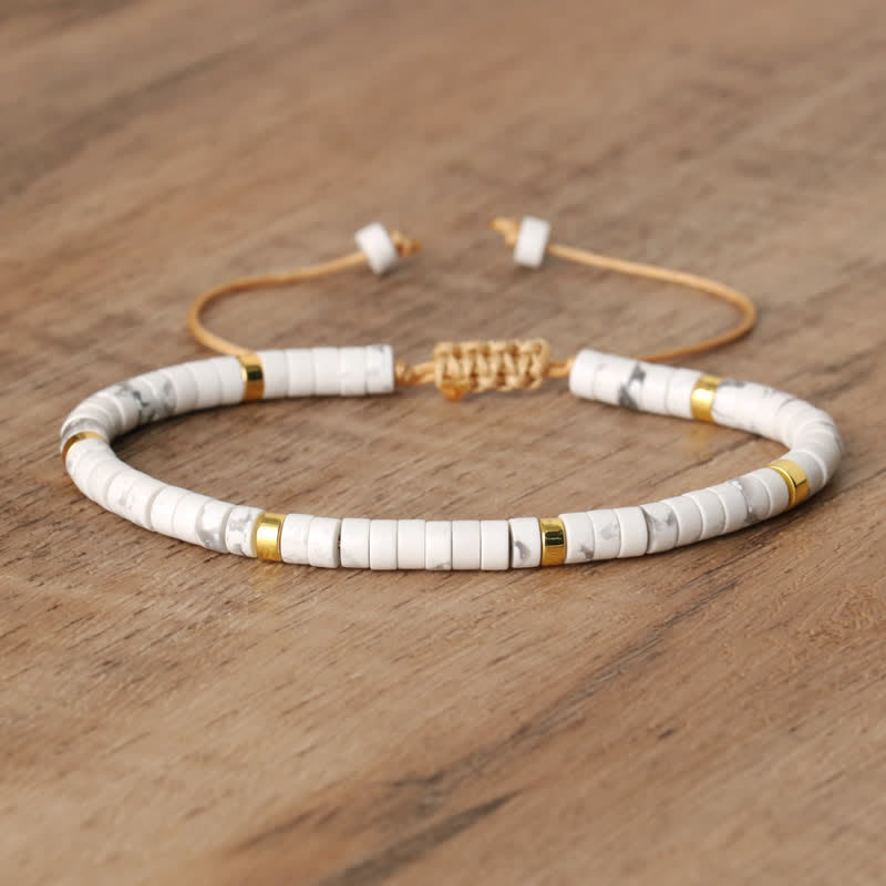 Seraphina Bracelet - Braided Natural Stone Bead Design