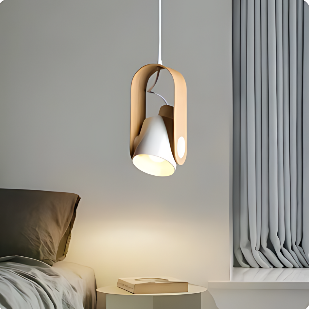 Halkirk - Minimalist Wood and Metal Pendant Lamp
