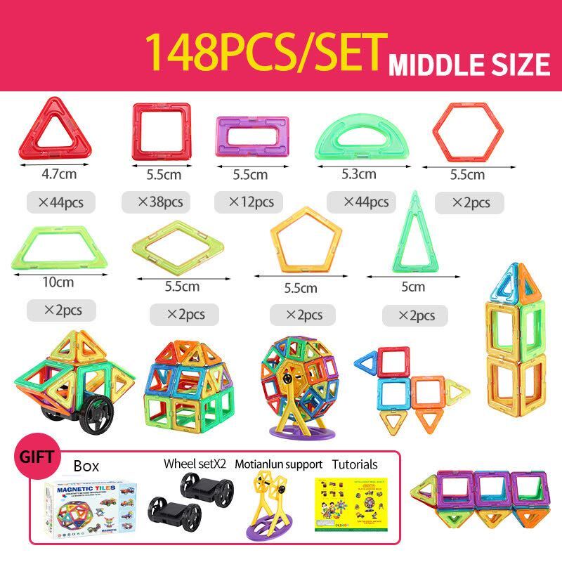MagneticBlocks - Magnetic Building Blocks Set for Creative Kids