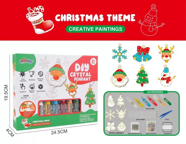 SparkleArt - DIY Glitter Keychain Painting Kit for Kids