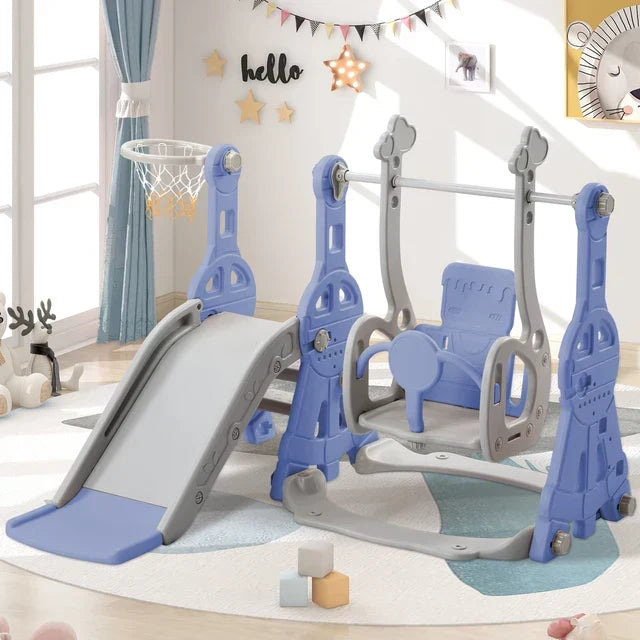 Mini Play Haven - Multifunctional Swing and Slide Set