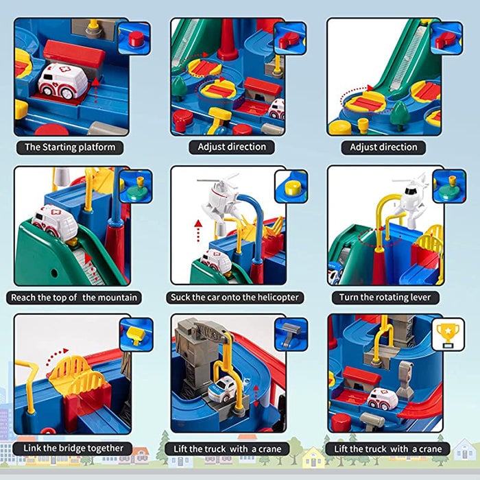 RescueTrack Adventure Set - Educational Toddler Learning Toy