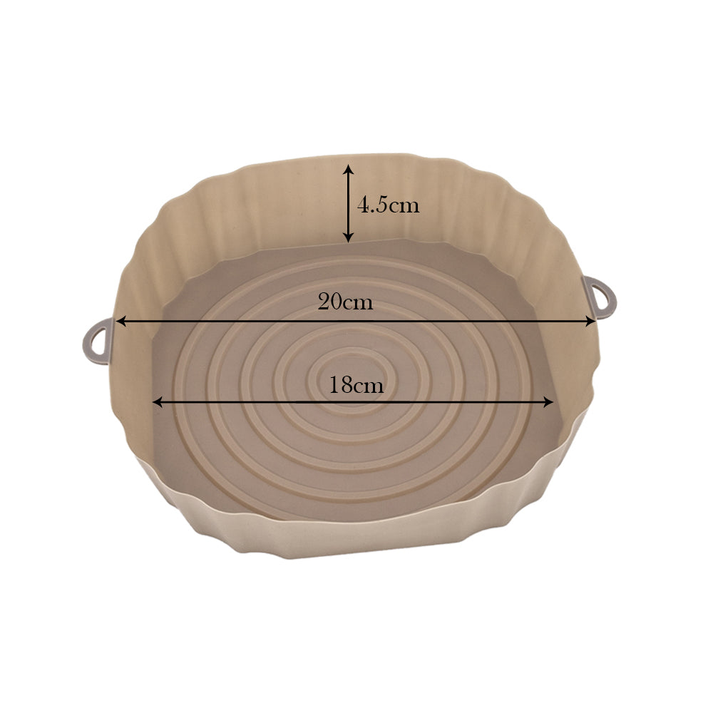 SiliconFry Tray - Reusable Air Fryer Liner, Dishwasher Safe
