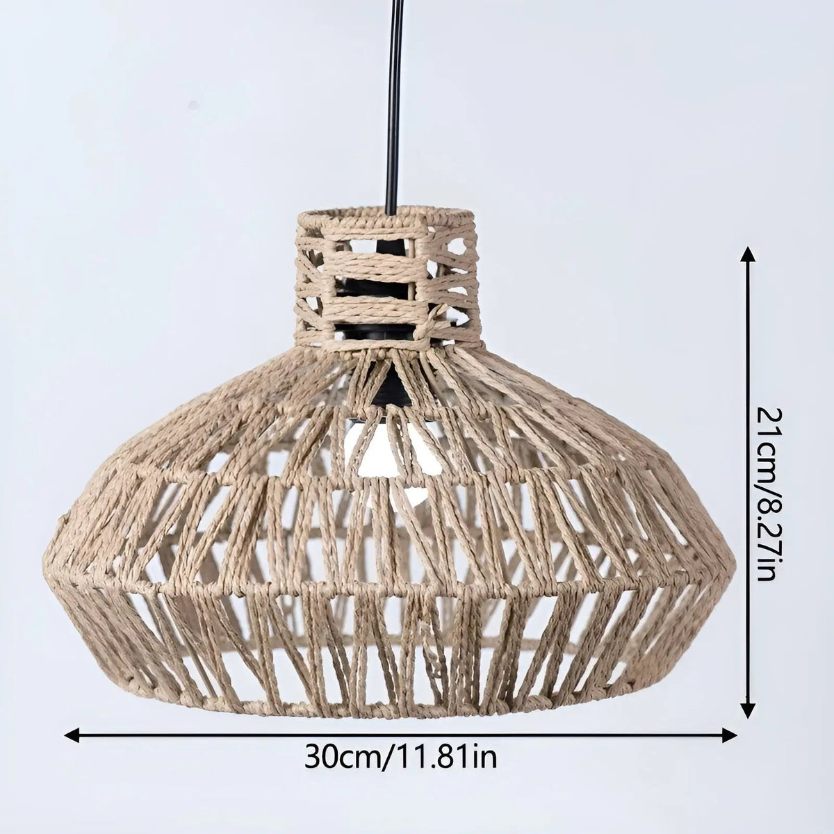 AntiqueWeave - Handwoven Rattan Pendant Lamp