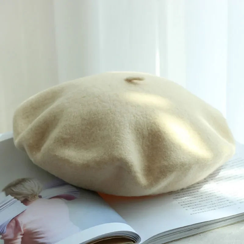 WoolCharm Beret - Cozy Wool Style for Cold Winter Days