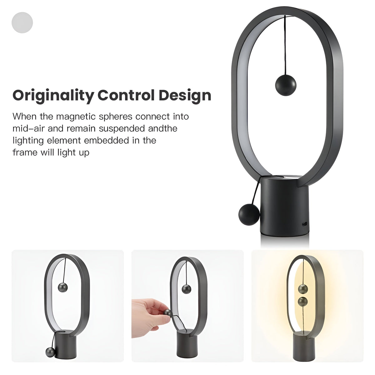 BalanceGlow - Elegant USB LED Night Lamp