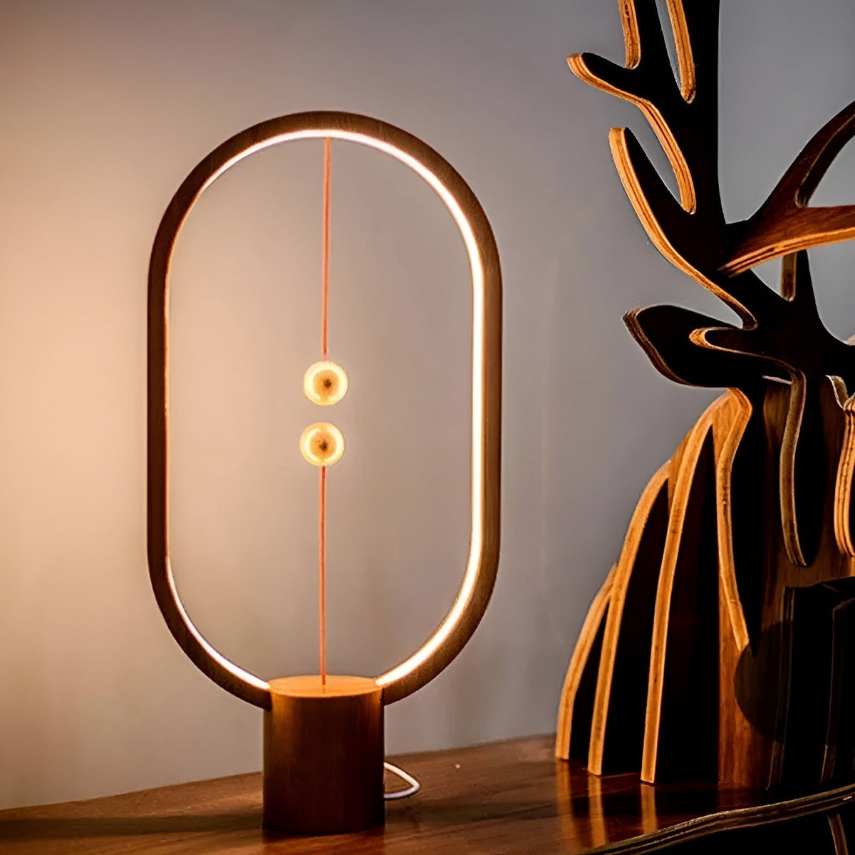BalanceGlow - Elegant USB LED Night Lamp