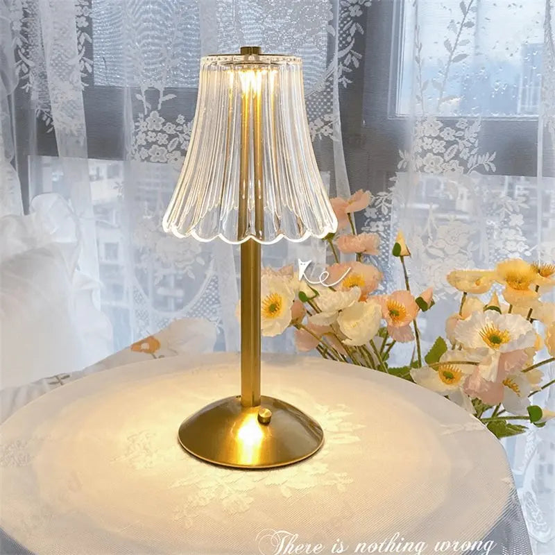 Cristalglow - Wireless Crystal-Accent Table Lamp