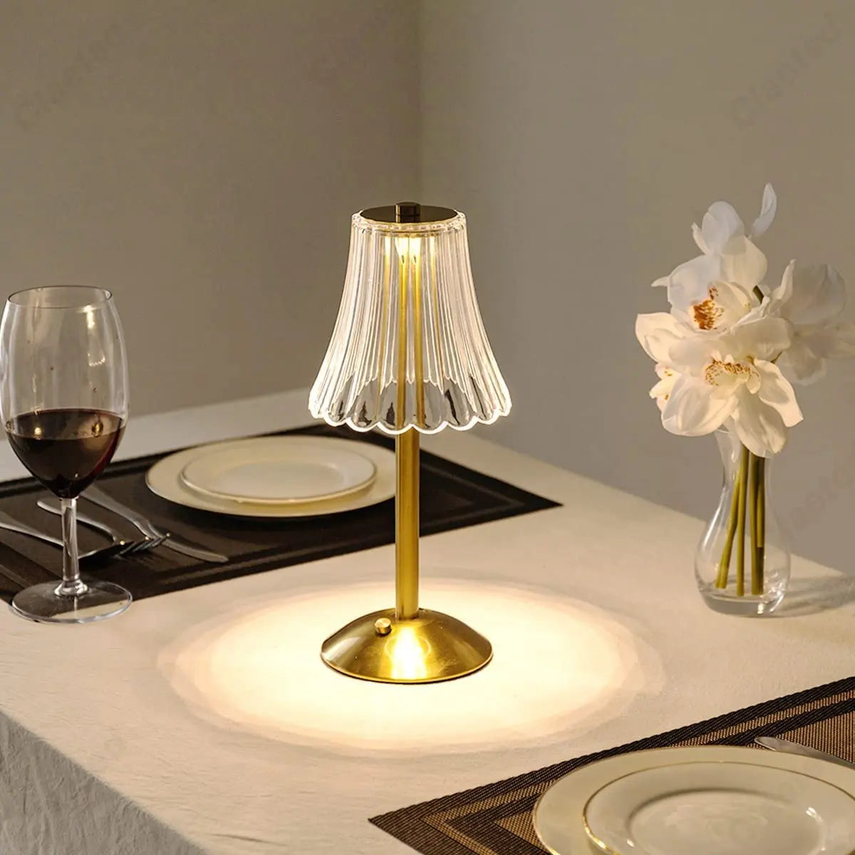 Cristalglow - Wireless Crystal-Accent Table Lamp