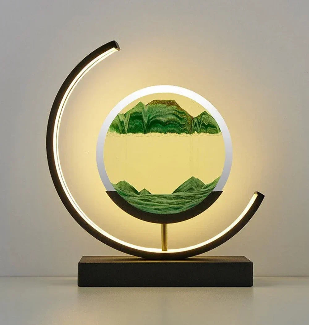 Serenova - Elegant Sand Art Table Lamp