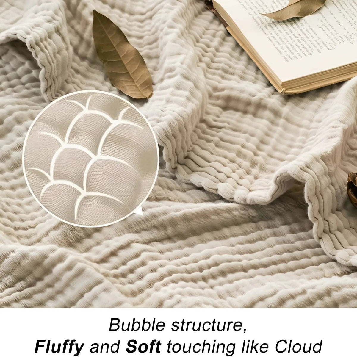 BreezeCotton - Luxury Cotton Blanket for All Seasons