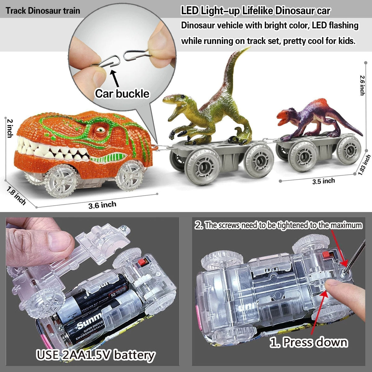 DinoExpress - Adventure Train Playset for Kids