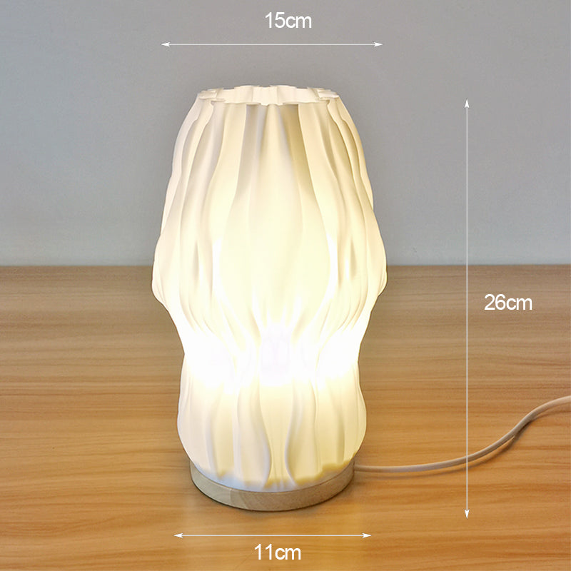 Coro Field - Pleated Cream Accent Table Lamp