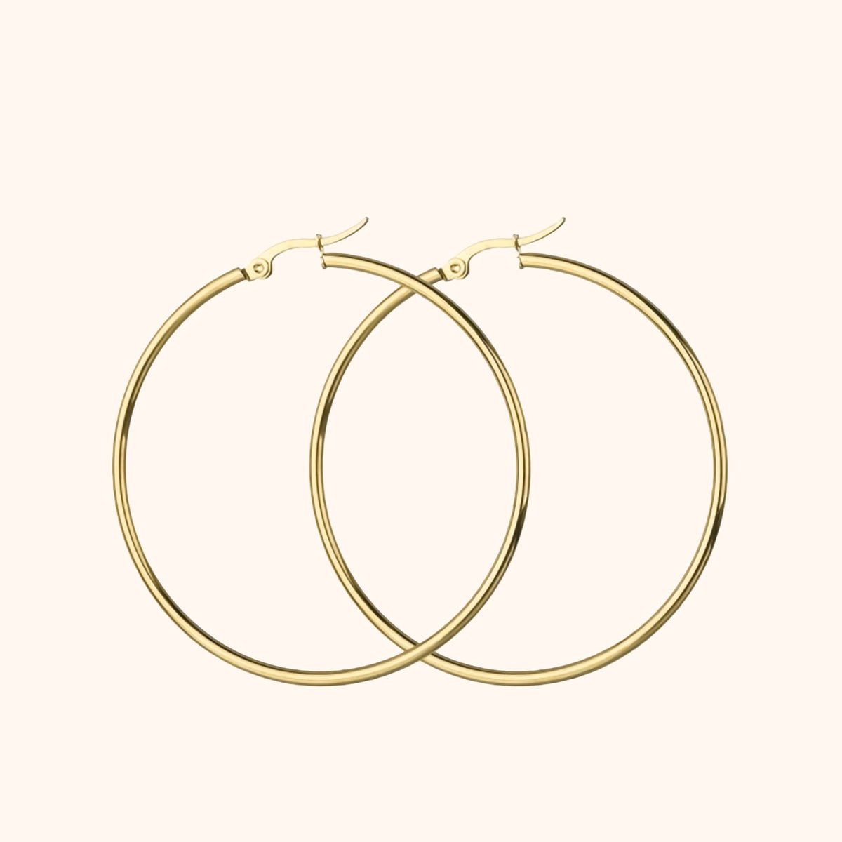 Blythora - Elegant Large Hoop Earrings