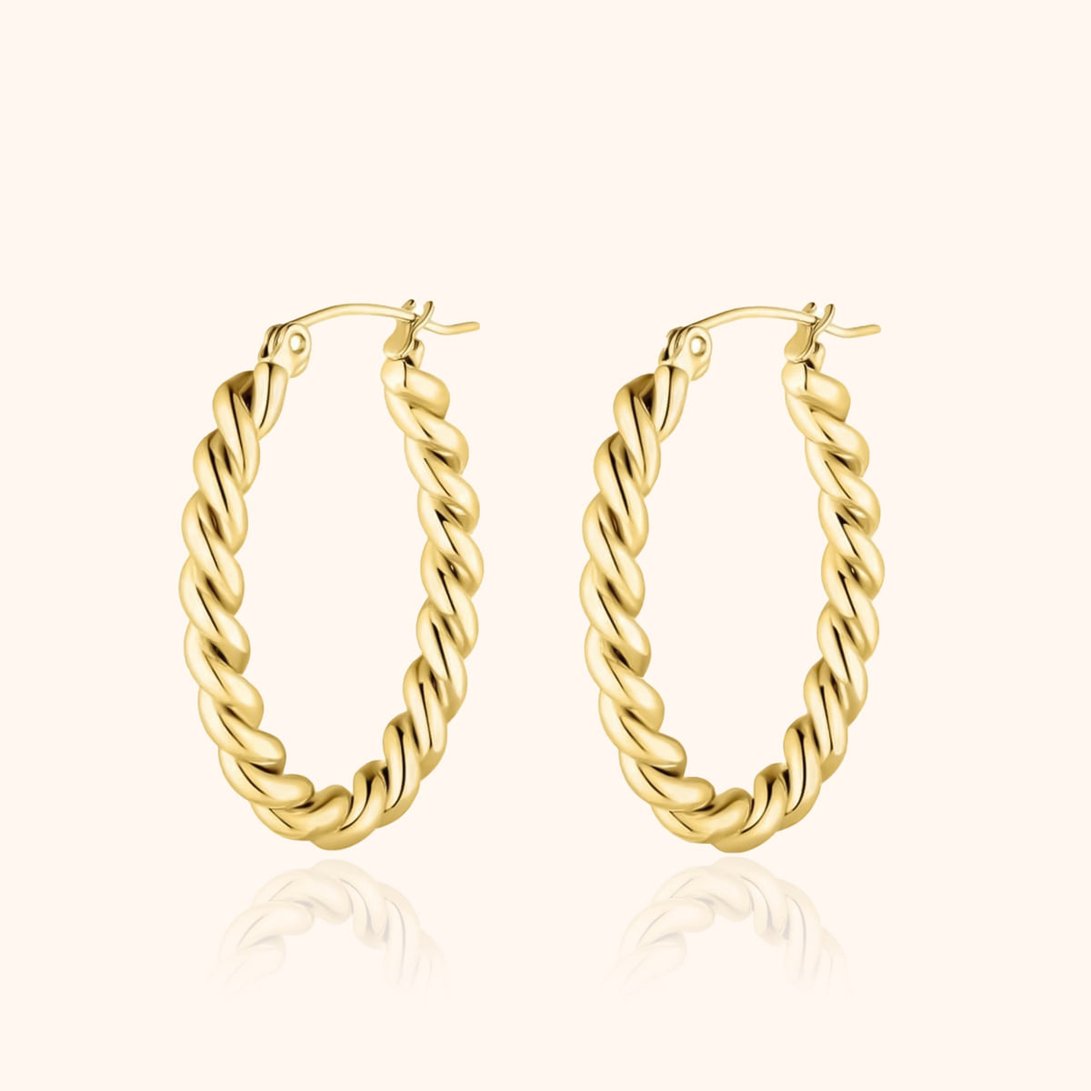 Fleur Braided Earrings - Elegant Woven Hoops for Everyday Style