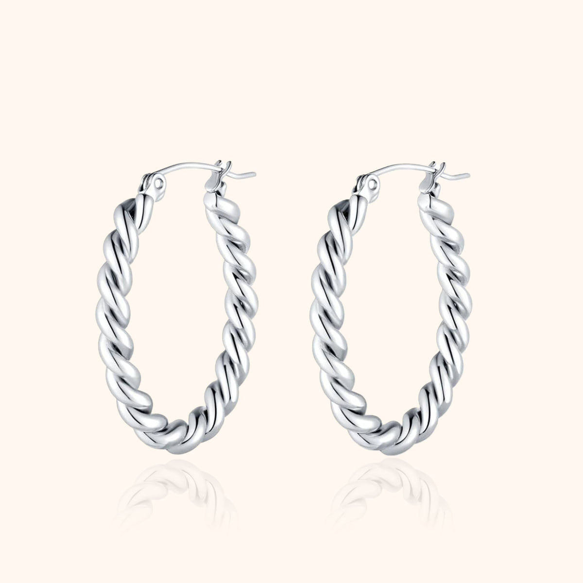 Fleur Braided Earrings - Elegant Woven Hoops for Everyday Style