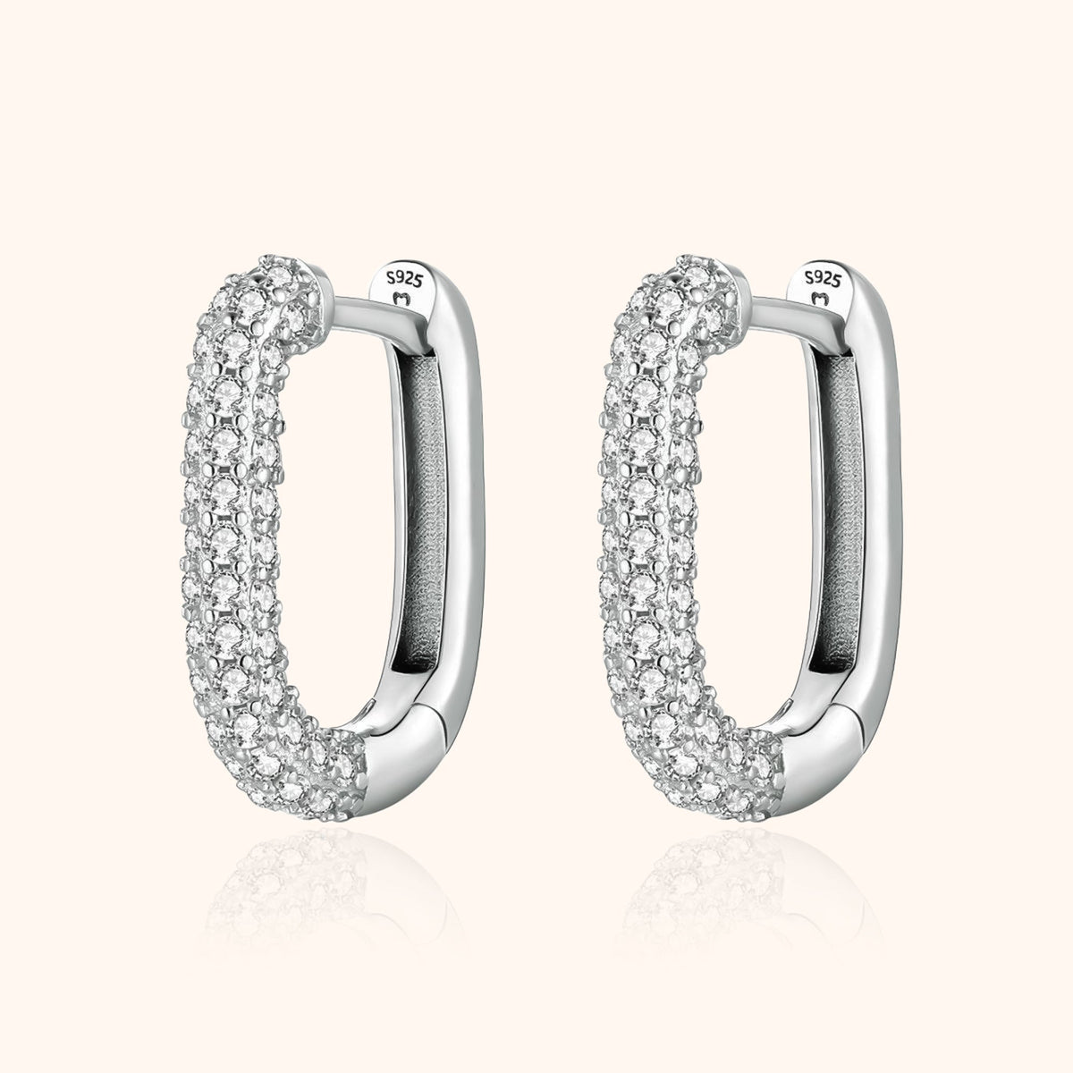 Lucienne Hoop Earrings - Bold Sparkle for Everyday Elegance