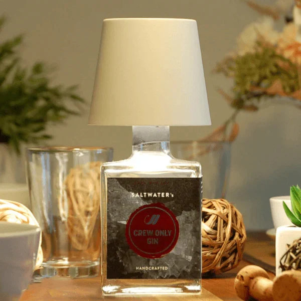 GlowBottle - Stylish LED Bottle Lamp for Warm, Cozy Lighting