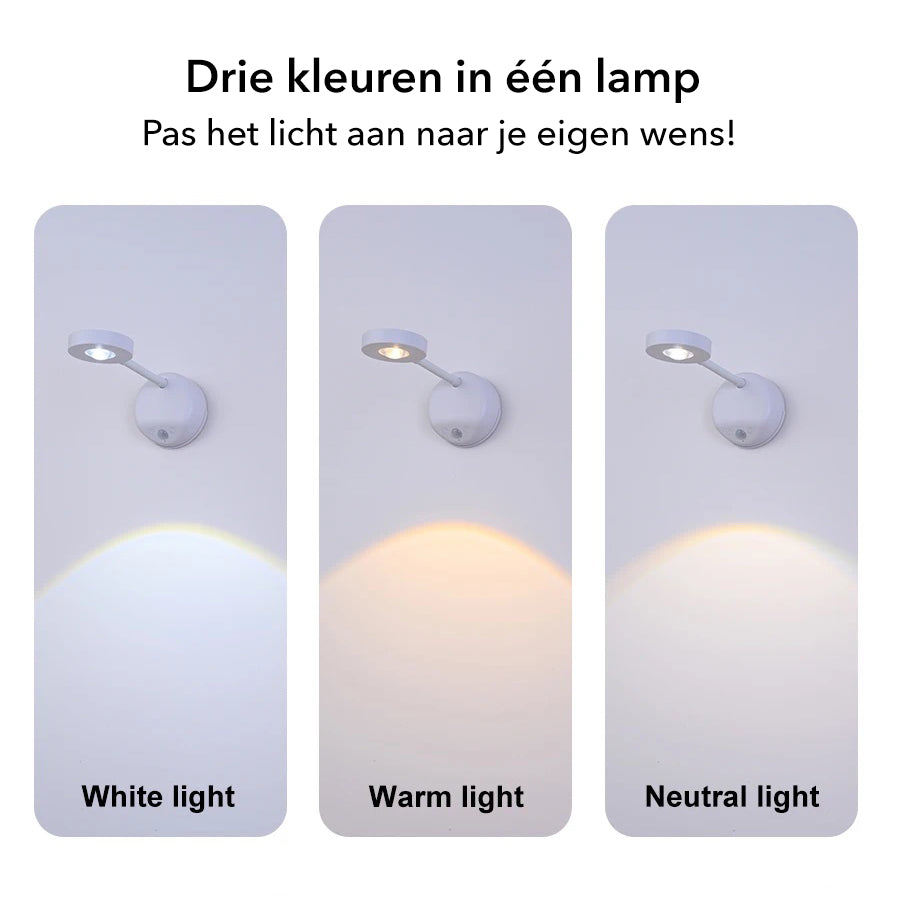FrescoBeam - Motion-Sensor Rechargeable Wall Light