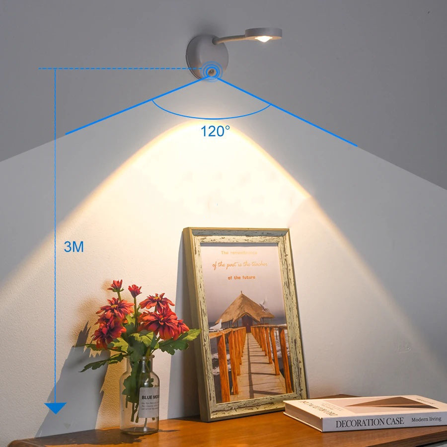 FrescoBeam - Motion-Sensor Rechargeable Wall Light