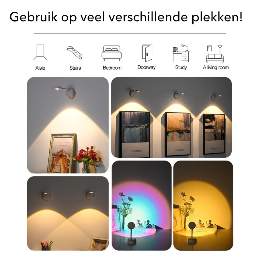 FrescoBeam - Motion-Sensor Rechargeable Wall Light