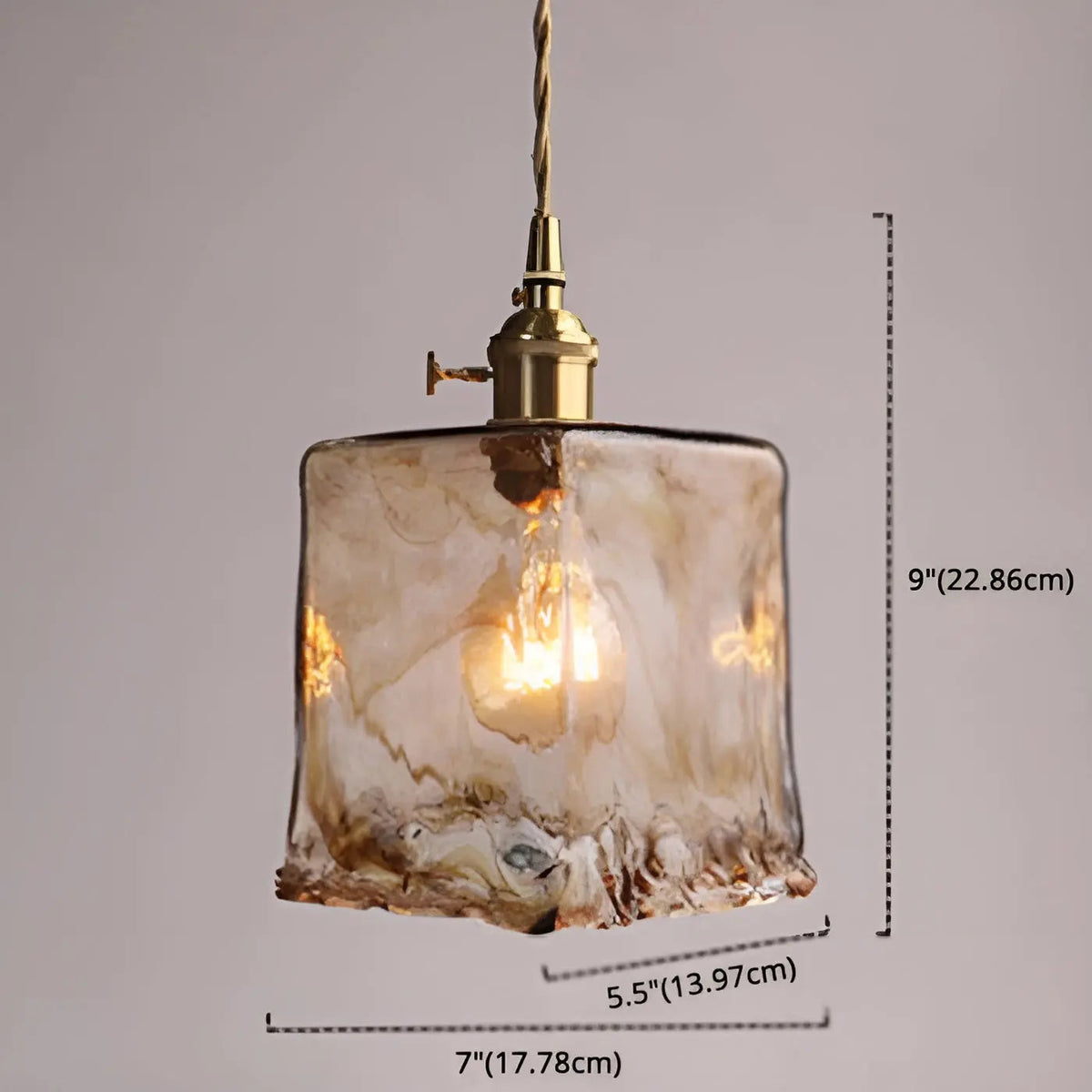 GlassElegance - Luxury Crystal Ceiling Lamp