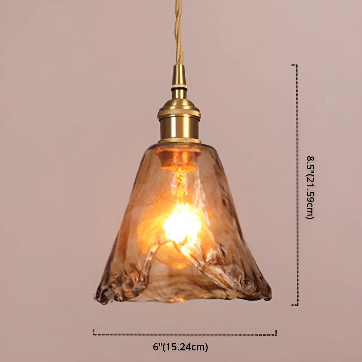 GlassElegance - Luxury Crystal Ceiling Lamp