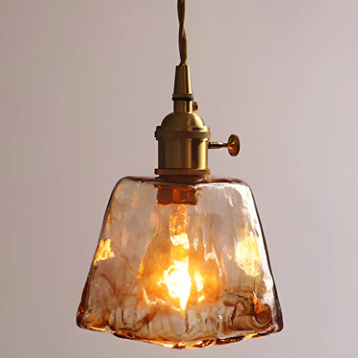 GlassElegance - Luxury Crystal Ceiling Lamp