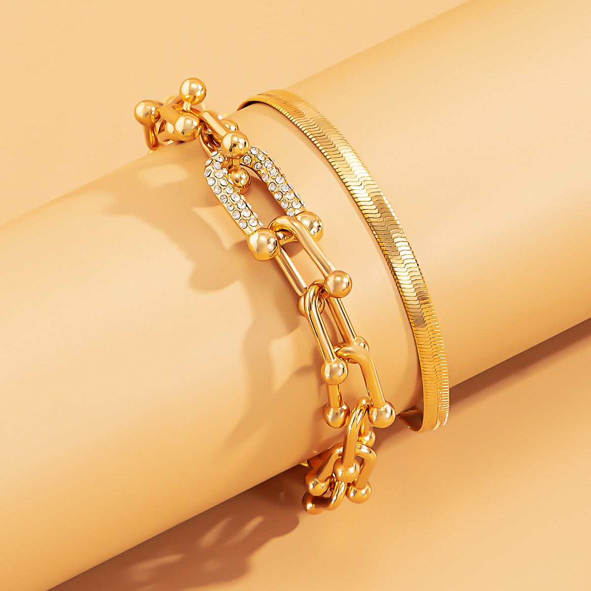Damira - Stunning Bracelet Duo in Gold or Silver