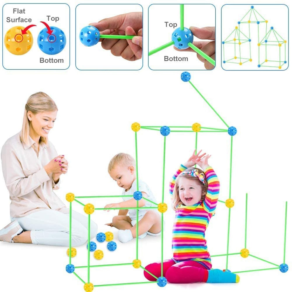 CreativeBuilder Tent - Build-Your-Own Fort for Creative Play