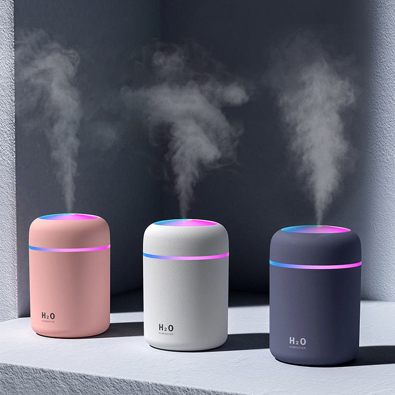 AquaMist Humidifier - Colorful 3-in-1 Diffuser & Night Light