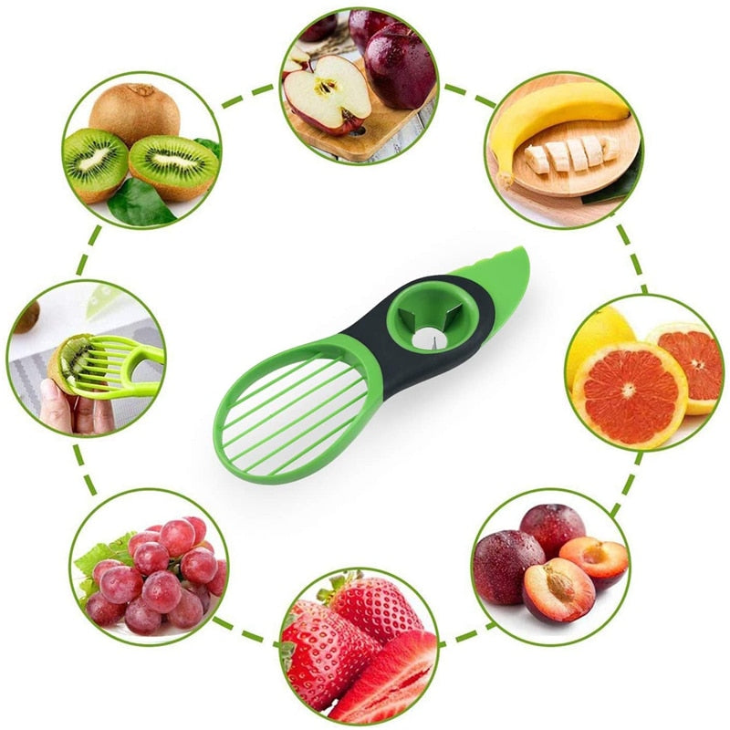 Avocado Slicer - 3-in-1 Pit Remover Tool