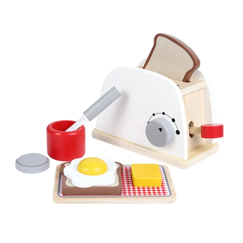 WoodPlay Set - Realistic Wooden Kitchen Playset for Kids